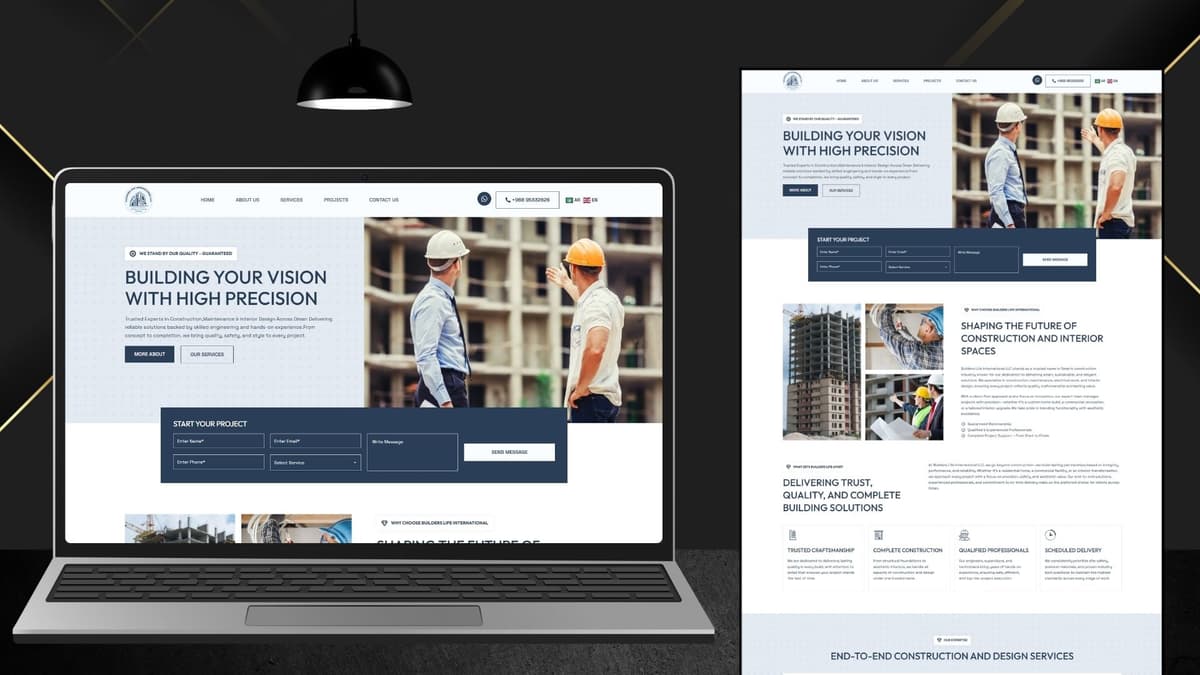 Construction website design