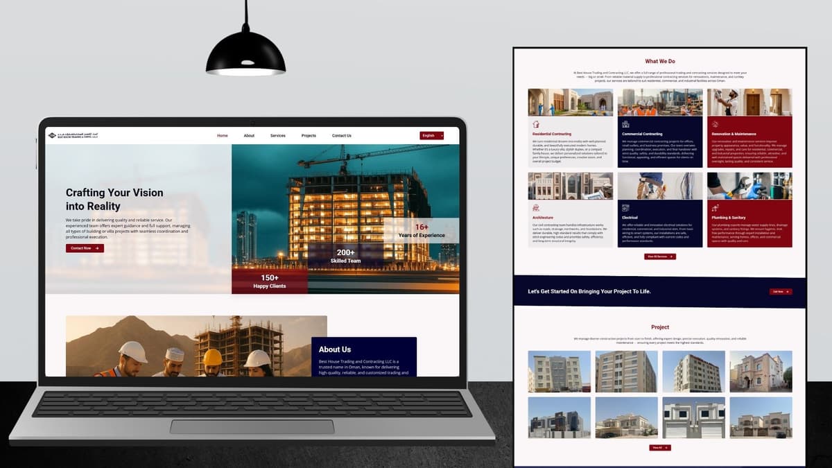 Construction website design